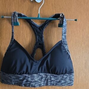 TYR Black and Gray Sports Bra